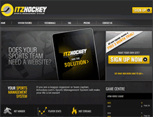 Tablet Screenshot of itzhockey.com
